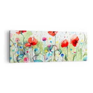 Canvas picture - Meadow in May - 140x50 cm