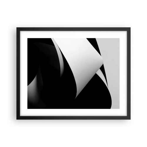 Poster in black frame - Planes of Light Emerging from the Shadow - 50x40 cm