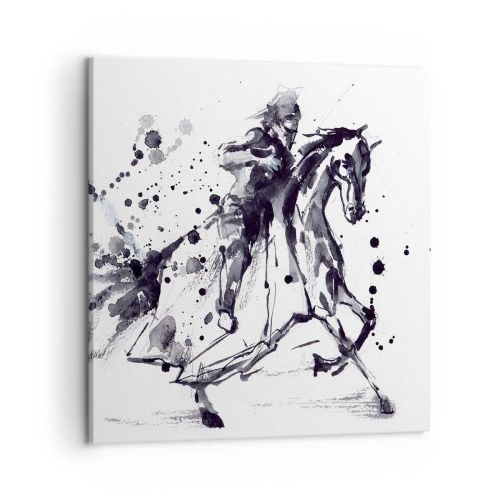 Canvas picture - Black Knight - 50x50 cm