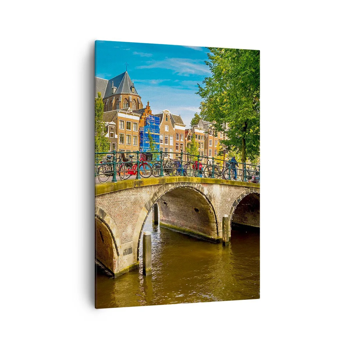 Canvas picture - Spring over the Canal - 70x100 cm