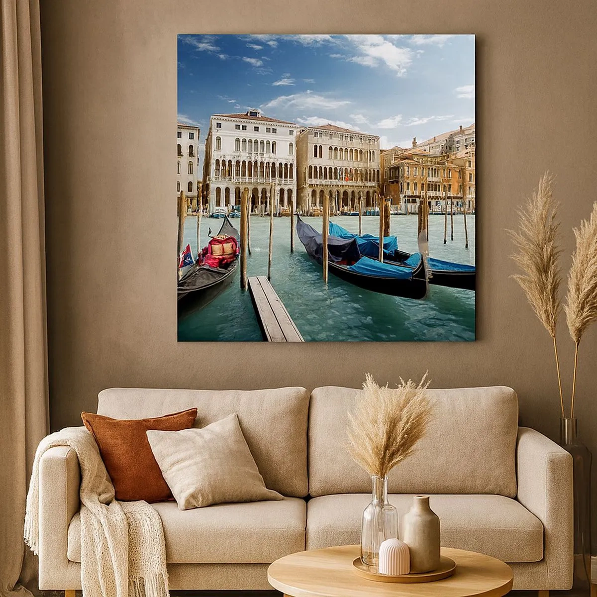 Canvas picture - Palaces in Blue - 30x30 cm