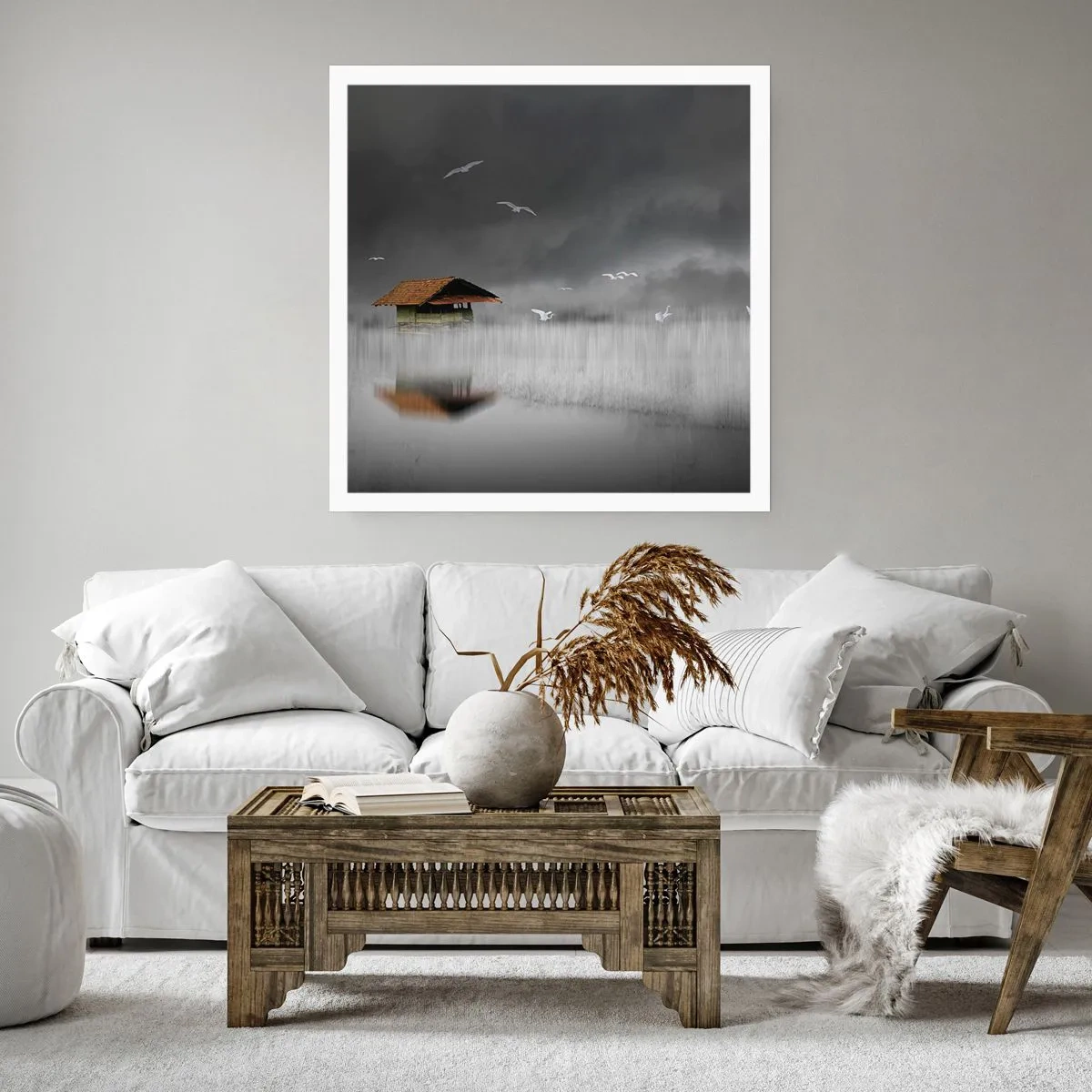 Poster - Shelter from the Rain - 30x30 cm