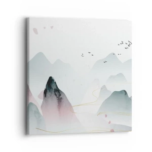 Canvas picture - Over the Peaks - 40x40 cm