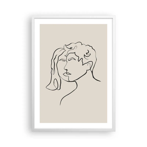 Poster in white frmae - And It Became One - 50x70 cm