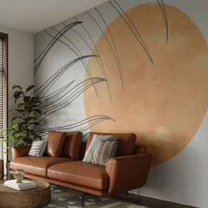 Self-Adhesive Photo Wallpaper Deluxe Sticker - Always Towards the Sun - Sun, Minimalism, Piece - 100x70 cm