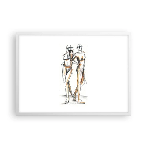 Poster in white frmae - Study of Grace - 70x50 cm