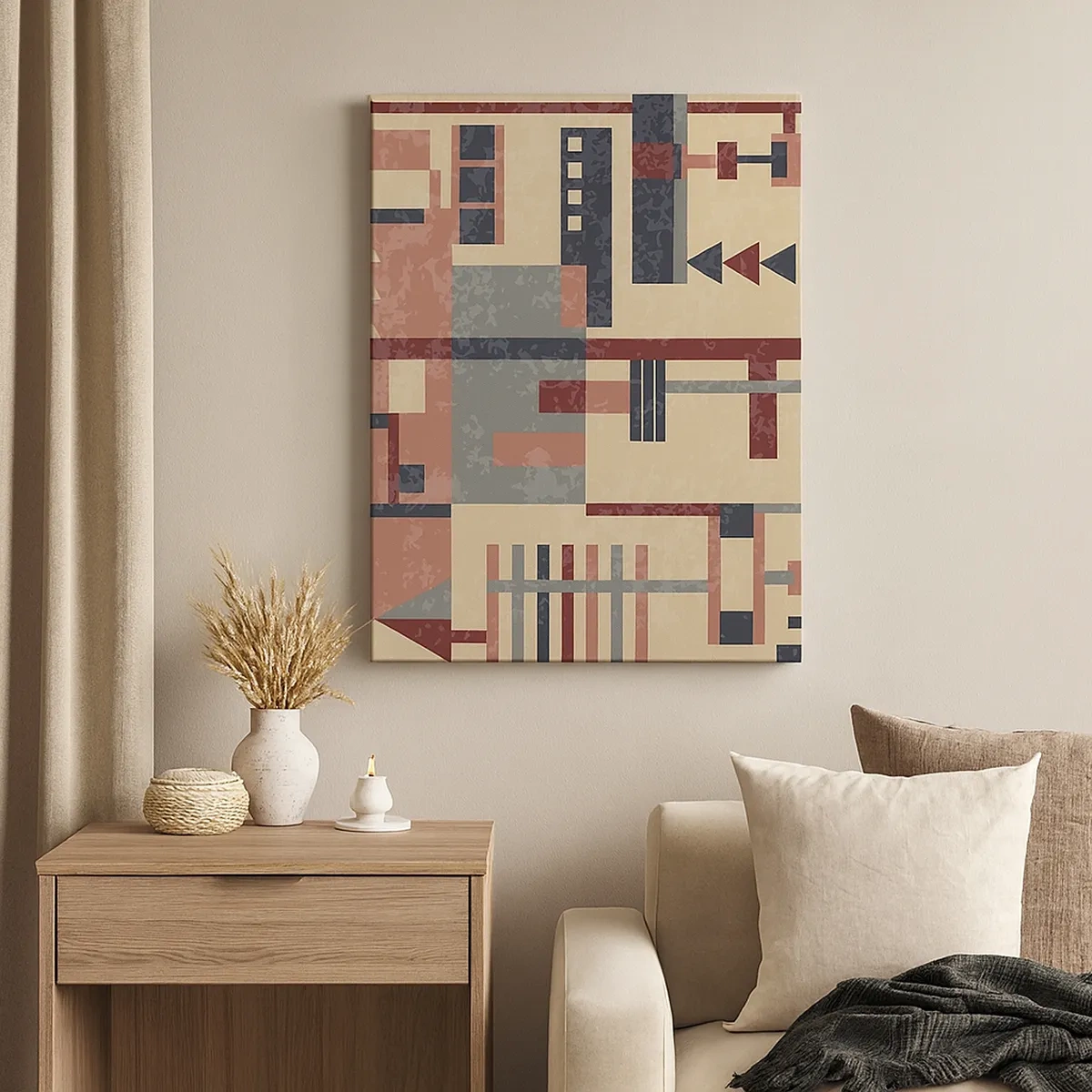 Canvas picture - Combinations of Verticals and Horizontals - 50x70 cm