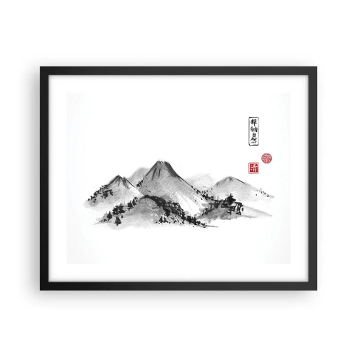 Poster in black frame - Further and Further - 50x40 cm