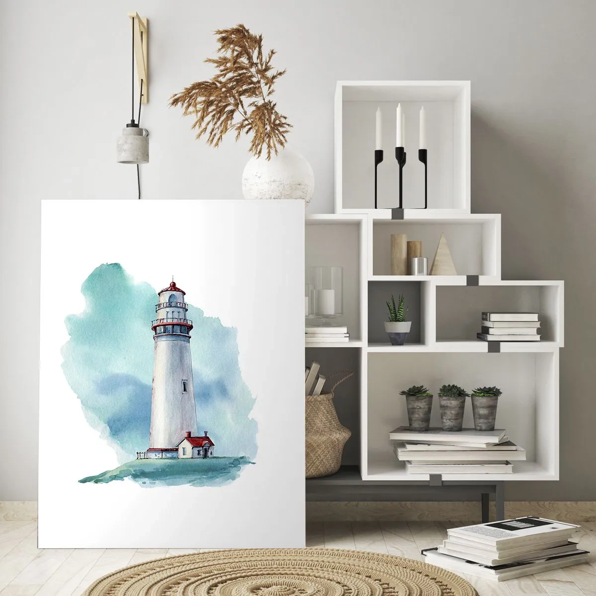 Glass picture - Gentle Sister of Blue - 50x70 cm