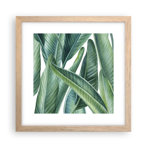 Poster in light oak frame - Only Green Itself - 30x30 cm