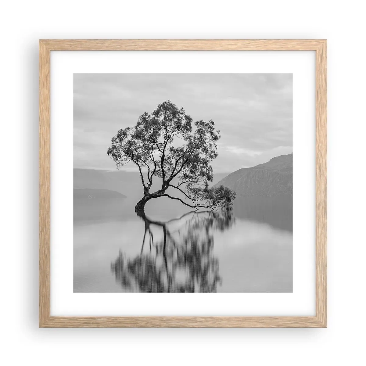 Poster in light oak frame - There Is Such Country - 40x40 cm