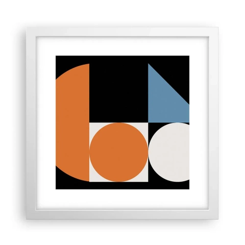 Poster in white frmae - Figure System - 30x30 cm