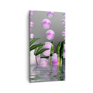 Canvas picture - Reflexive Composition of Lightness and Life - 55x100 cm