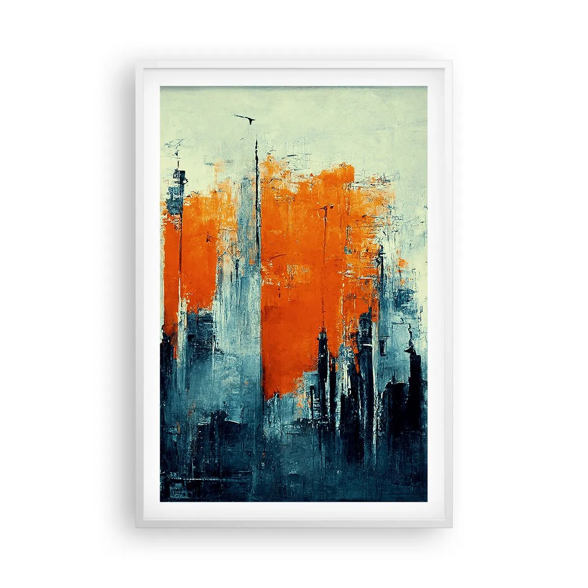 Poster in white frmae - Modern Landscape - 61x91 cm