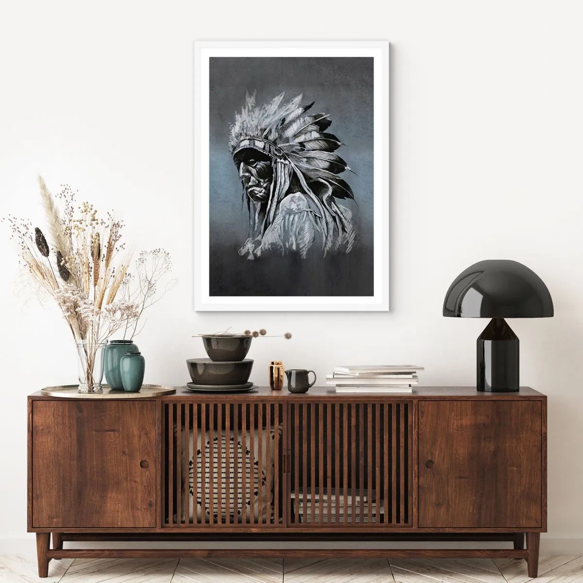 Poster in white frmae - Return to the Roots - 50x70 cm
