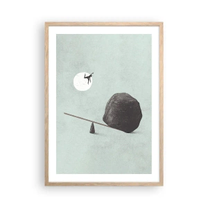 Poster in light oak frame - Dream Come True - 50x70 cm