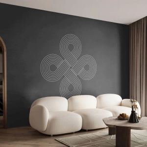 Photo Wallpaper Premium Canvas - In Celtic Spirit - Abstraction, Piece, Minimalism - 500x350 cm