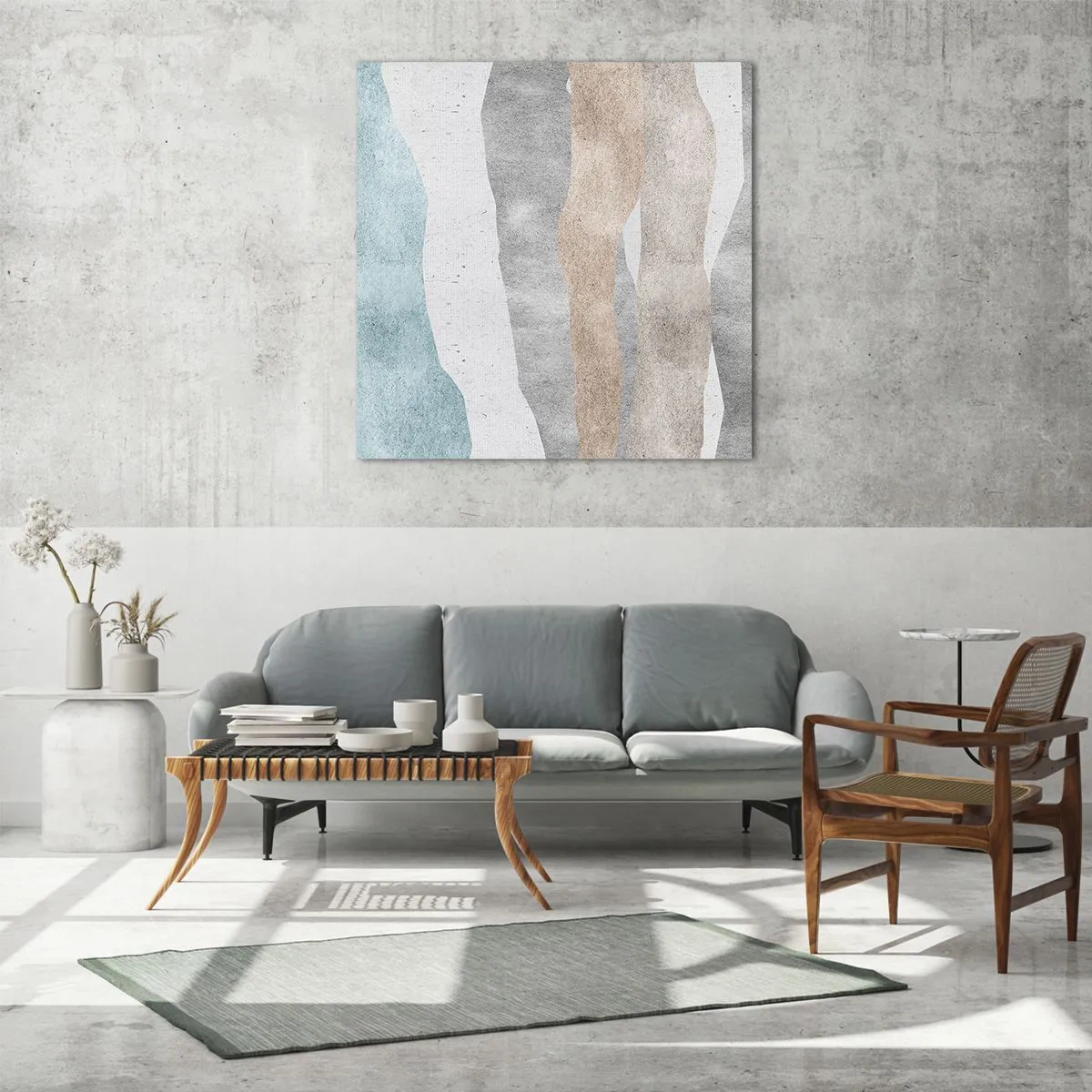 Glass picture - Study of Continuity - 30x30 cm