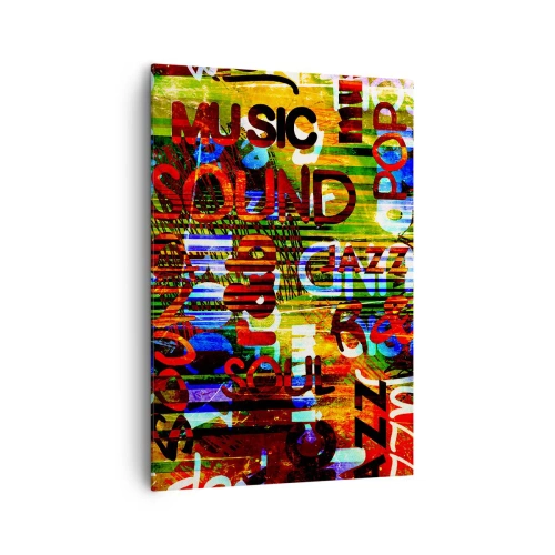 Canvas picture - All Colours of Sound - 70x100 cm