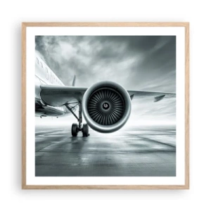 Poster in light oak frame - There Is Power! - 60x60 cm