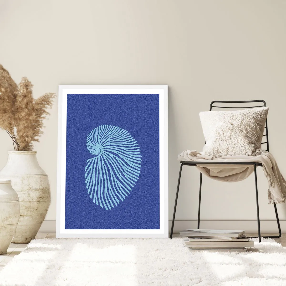 Poster in white frmae - Birth of a Shell - 30x40 cm