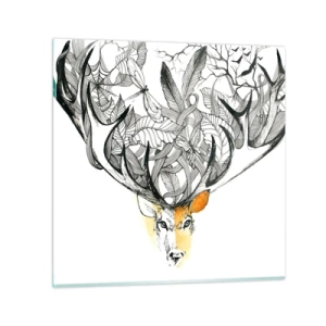 Glass picture - Cornucopia - 70x70 cm