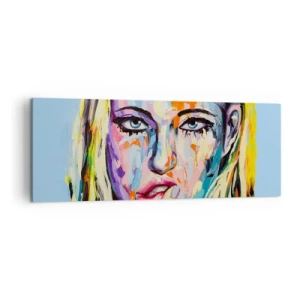 Canvas picture - Look Her Straight in the Eyes - 140x50 cm