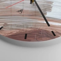 Clock face with lines