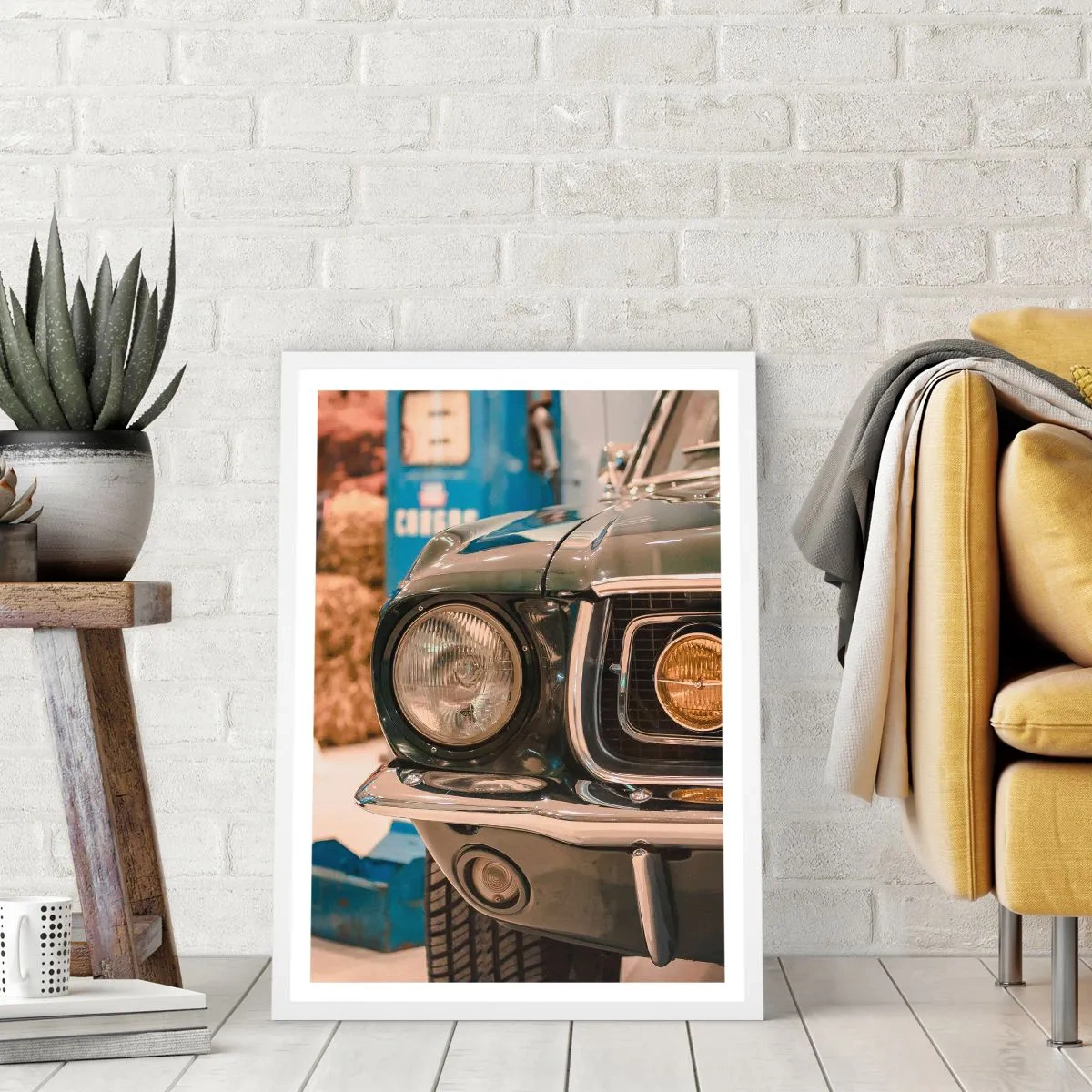 Poster in white frmae - Encounter with the Legend - 30x40 cm