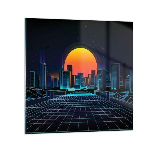 Glass picture - You Wanna Go Back to Reality? - 50x50 cm