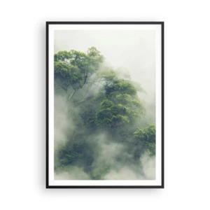 Poster in black frame - Wrapped In Fog - 70x100 cm
