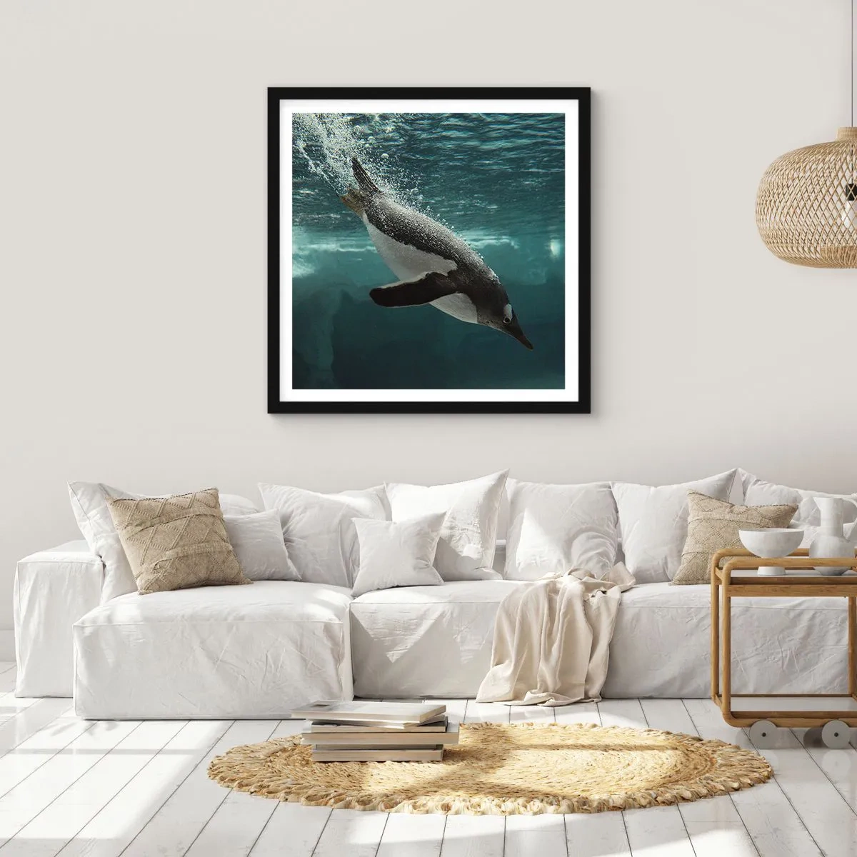 Poster in black frame - Welcome to My World - 60x60 cm