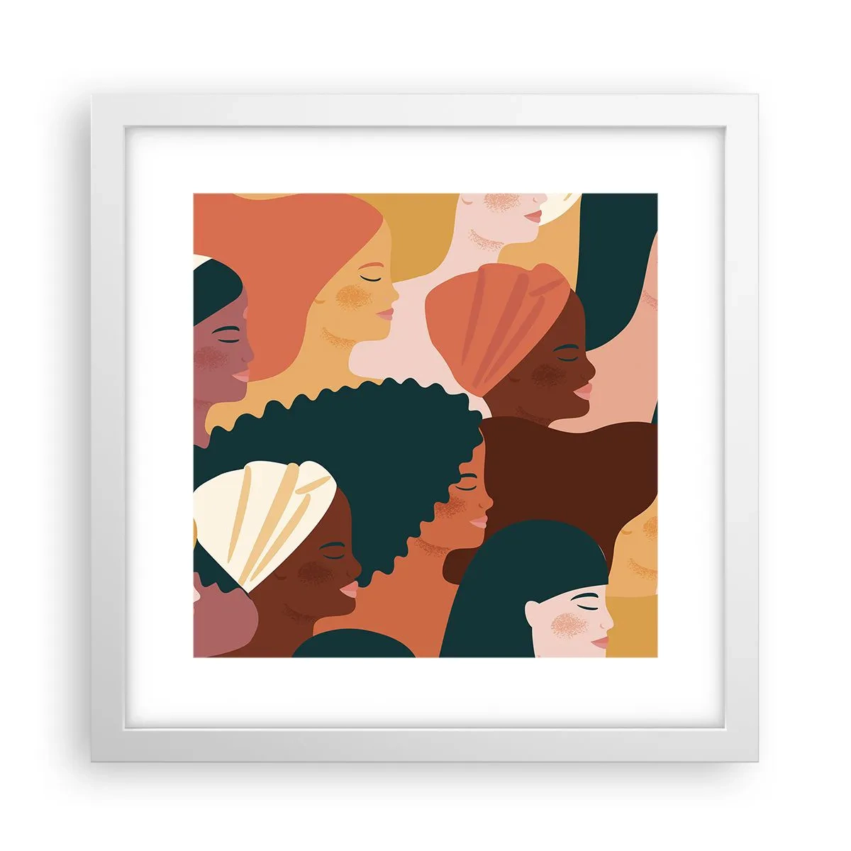 Poster in white frmae - Pure Womanhood - 30x30 cm