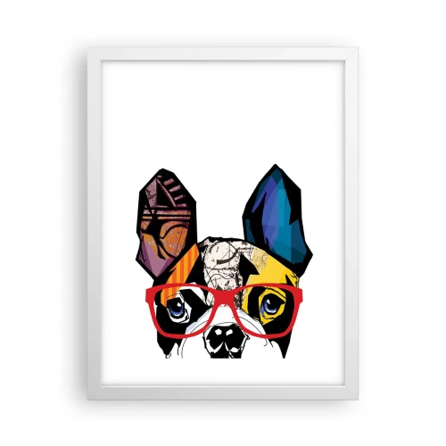 Poster in white frmae - Intellectual - 30x40 cm