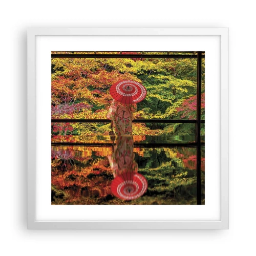 Poster in white frmae - In a Temple of Nature - 40x40 cm