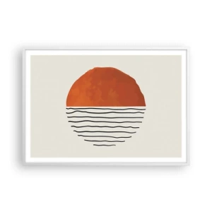 Poster in white frmae - In Japanese Style - 100x70 cm
