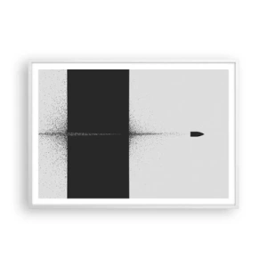 Poster in white frmae - Straight to the Point - 100x70 cm
