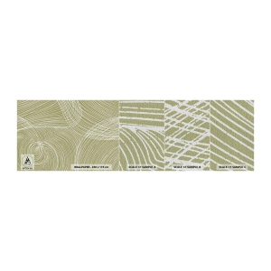 Photo Wallpaper Sample Premium Canvas - Intricate Abstract in White - Boho, Minimalism, Piece - 100x30 cm