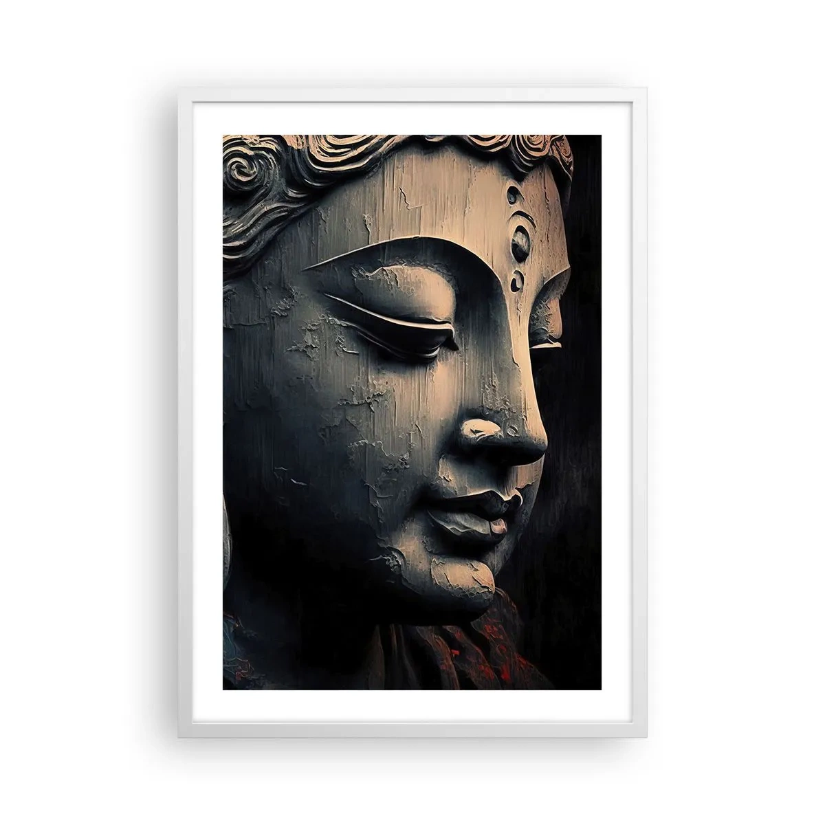 Poster in white frmae - In Harmony with the World - 50x70 cm