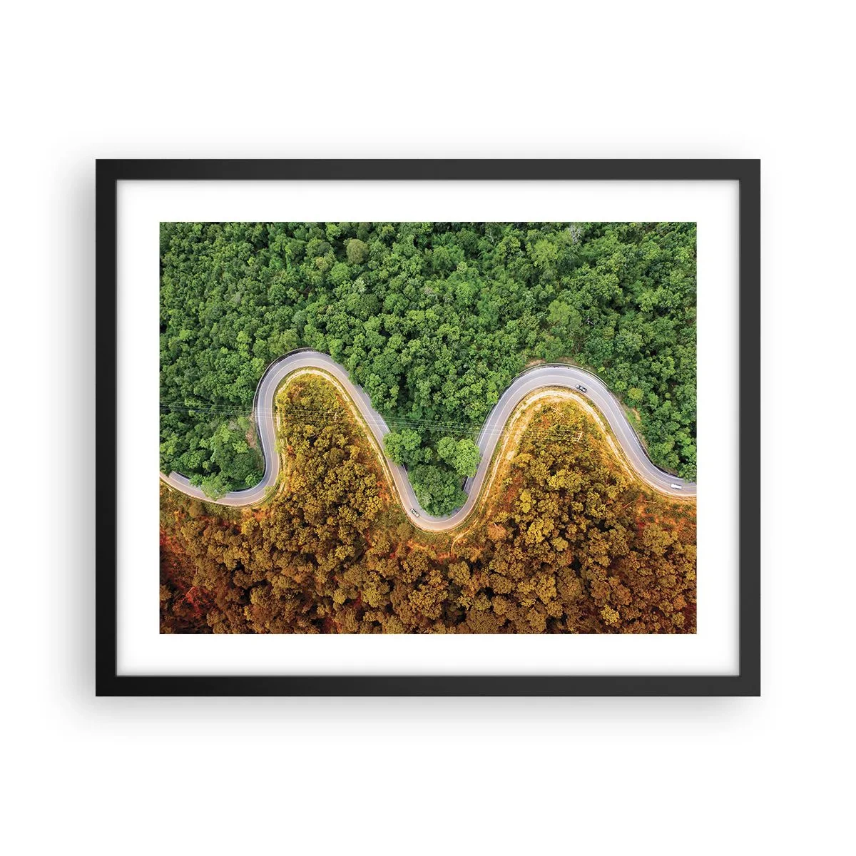 Poster in black frame - Borders and Breakthroughs - 50x40 cm