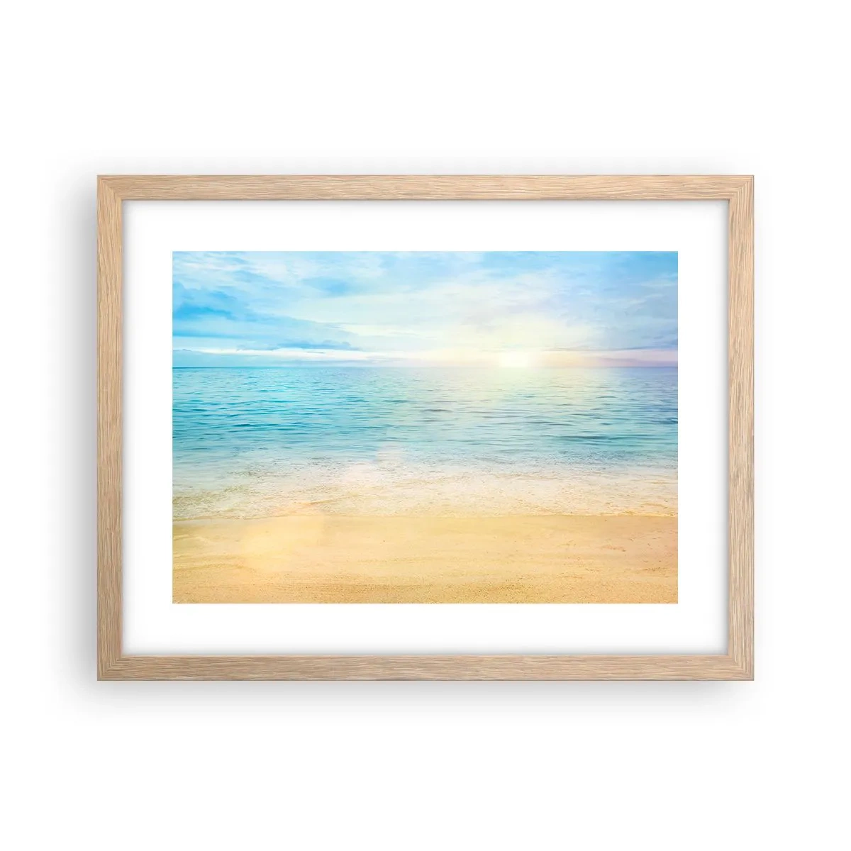 Poster in light oak frame - The Big Blue - 40x30 cm