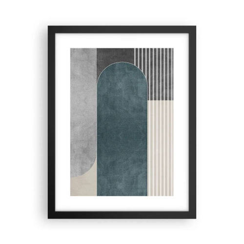 Poster in black frame - Levelled Composition - 30x40 cm