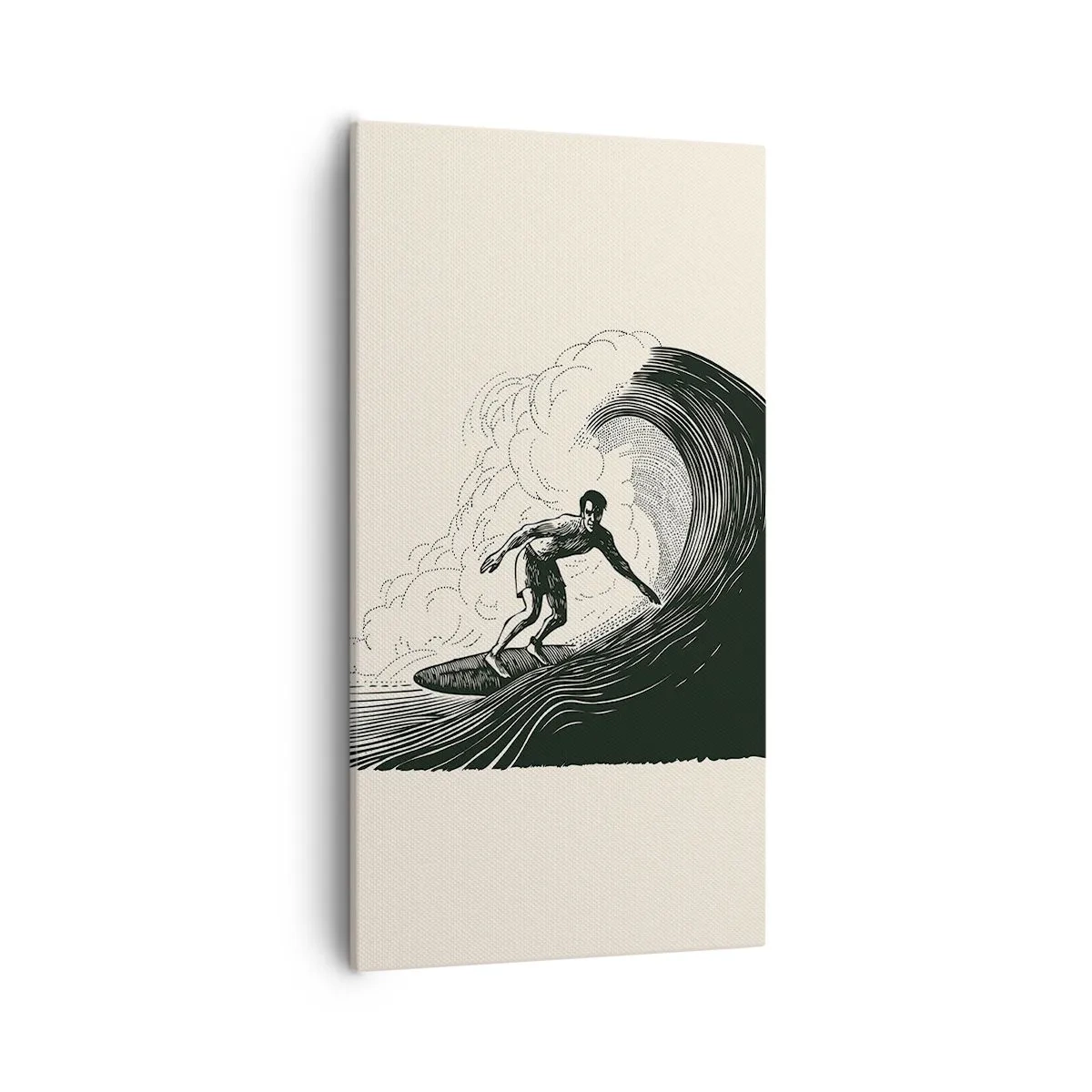 Canvas picture - King of the Wave - 55x100 cm