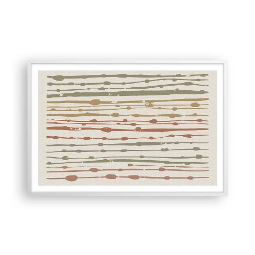 Poster in white frmae - Musical Colour Notation - 91x61 cm