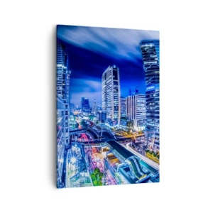 Canvas picture - Rhythms of a City by Night - 50x70 cm