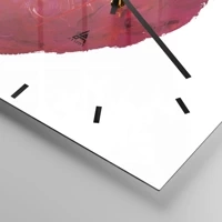 Clock face with lines