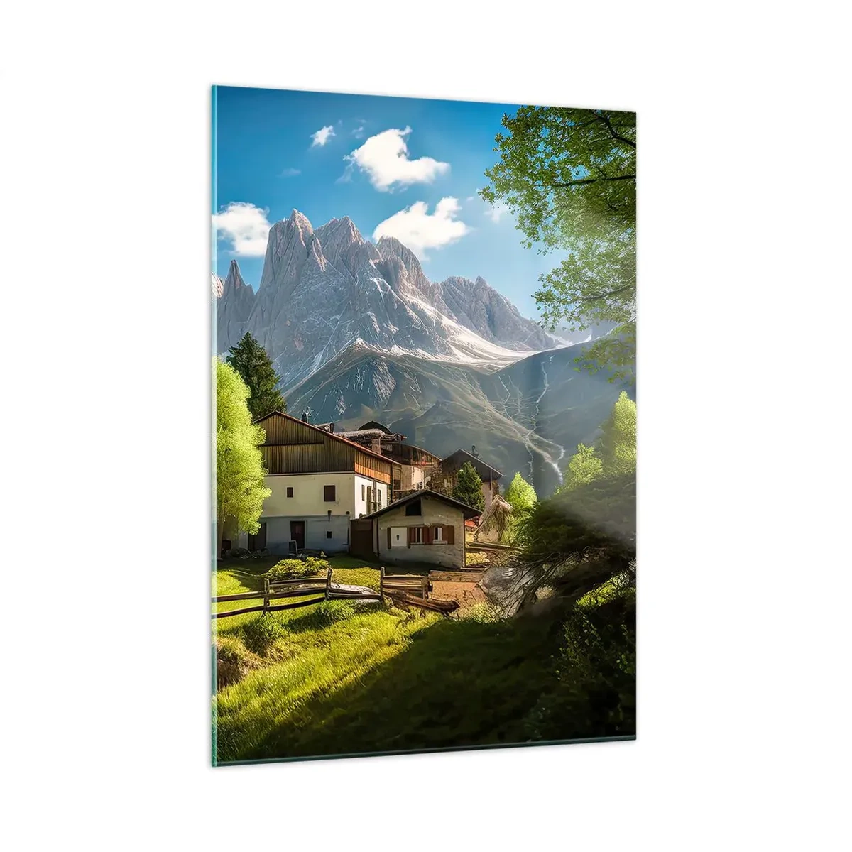 Glass picture - Alpine Idyll - 50x70 cm