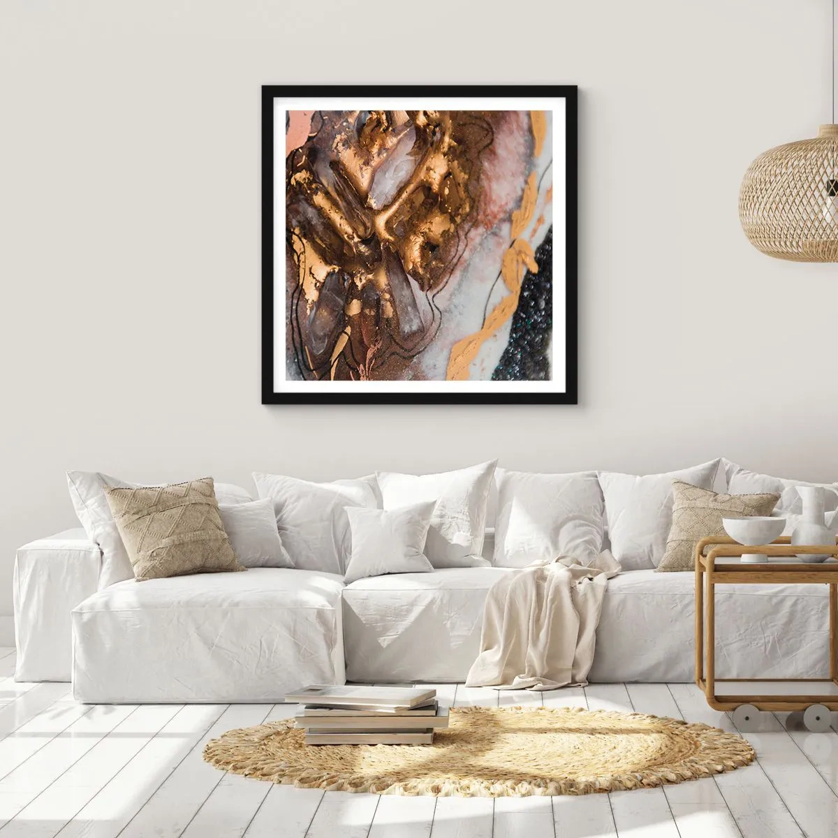 Poster in black frame - Element of the Earth - 30x30 cm