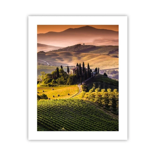 Poster - Arcadia - Tuscan Landscape - 40x50 cm