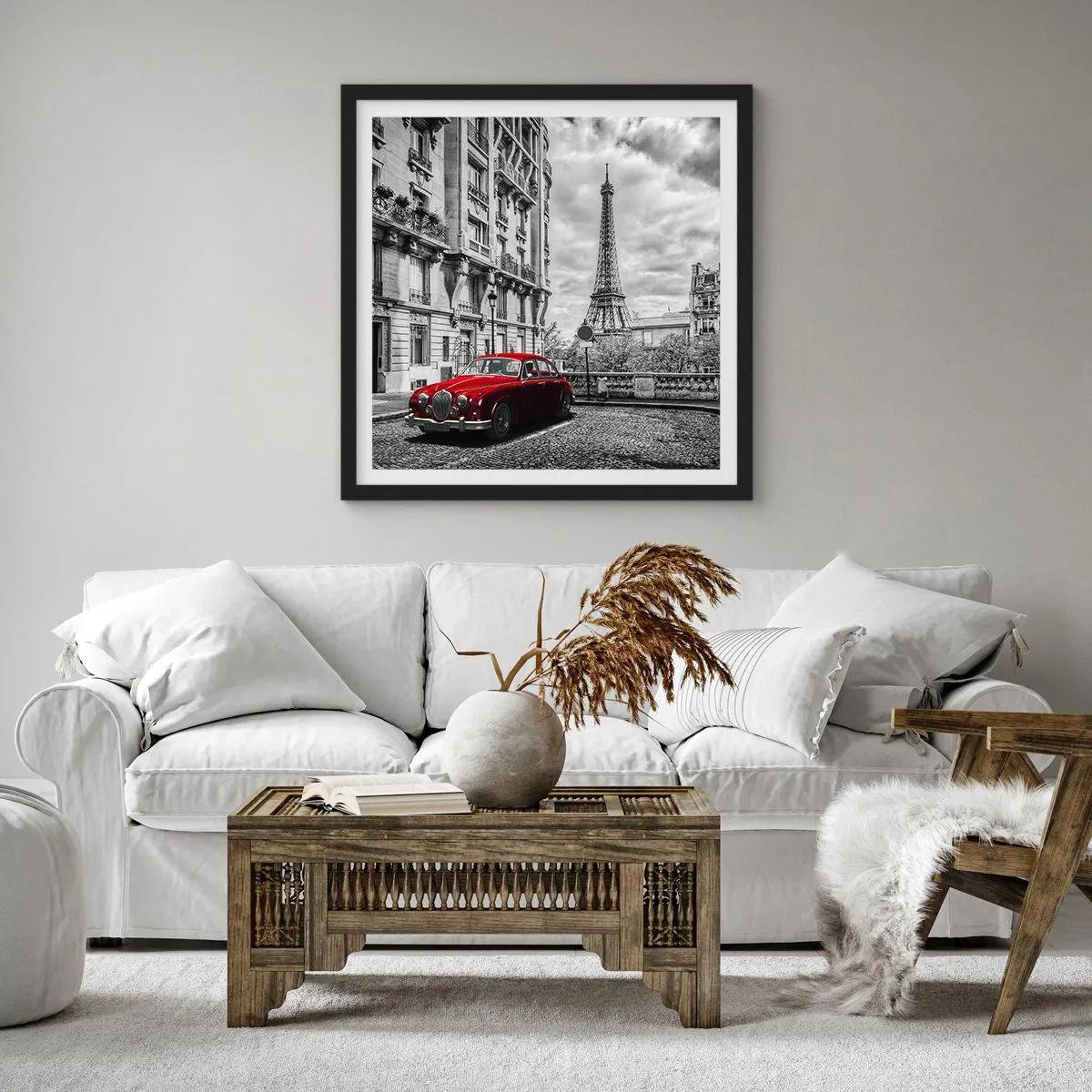 Poster in black frame - Predator in the City - 60x60 cm